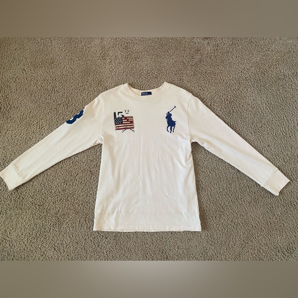 Ralph Lauren Cream Long Sleeve Shirt